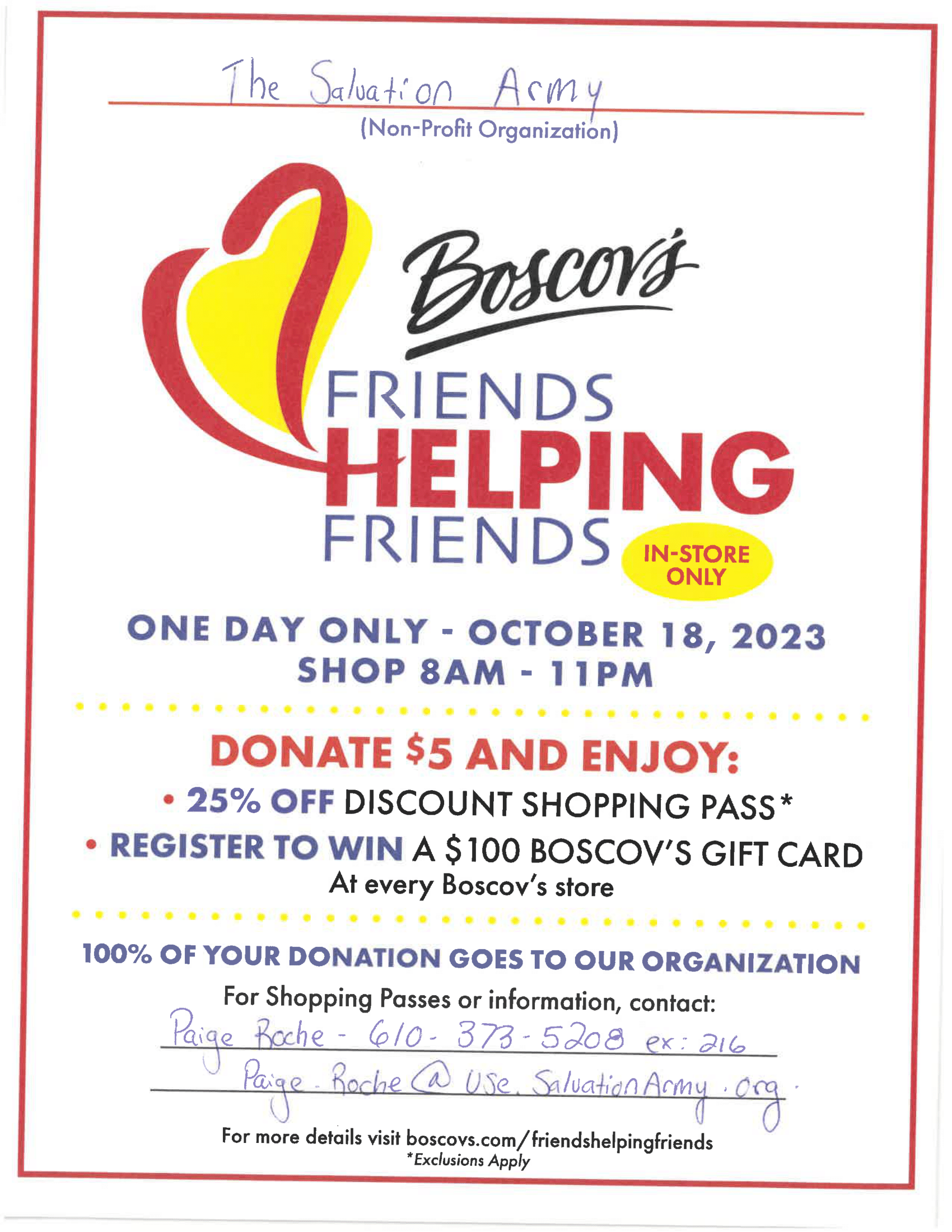Boscov's Friends Helping Friends Image