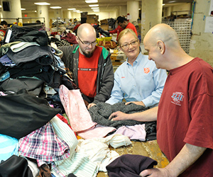 The Salvation Army Adult Rehabilitation Center of Philadelphia sorting room