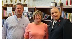 Major Bryan Smith, Corps Officers of The Salvation Army, welcomed two new  Advisory Board Members at a recent Board Meeting