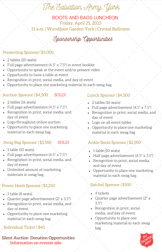 Boots and Bags Luncheon Image