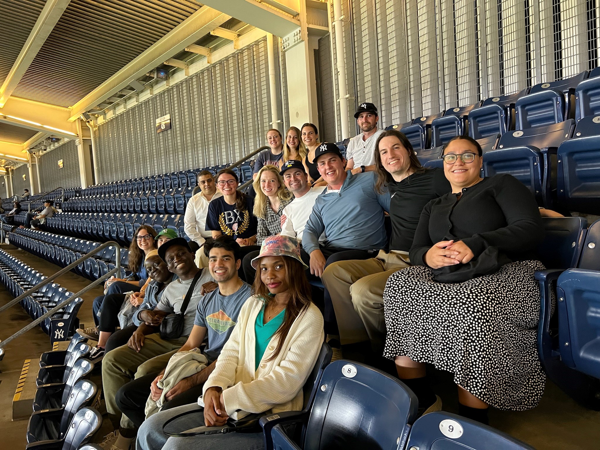Echelon members watching the Yankees take on the KC Royals.