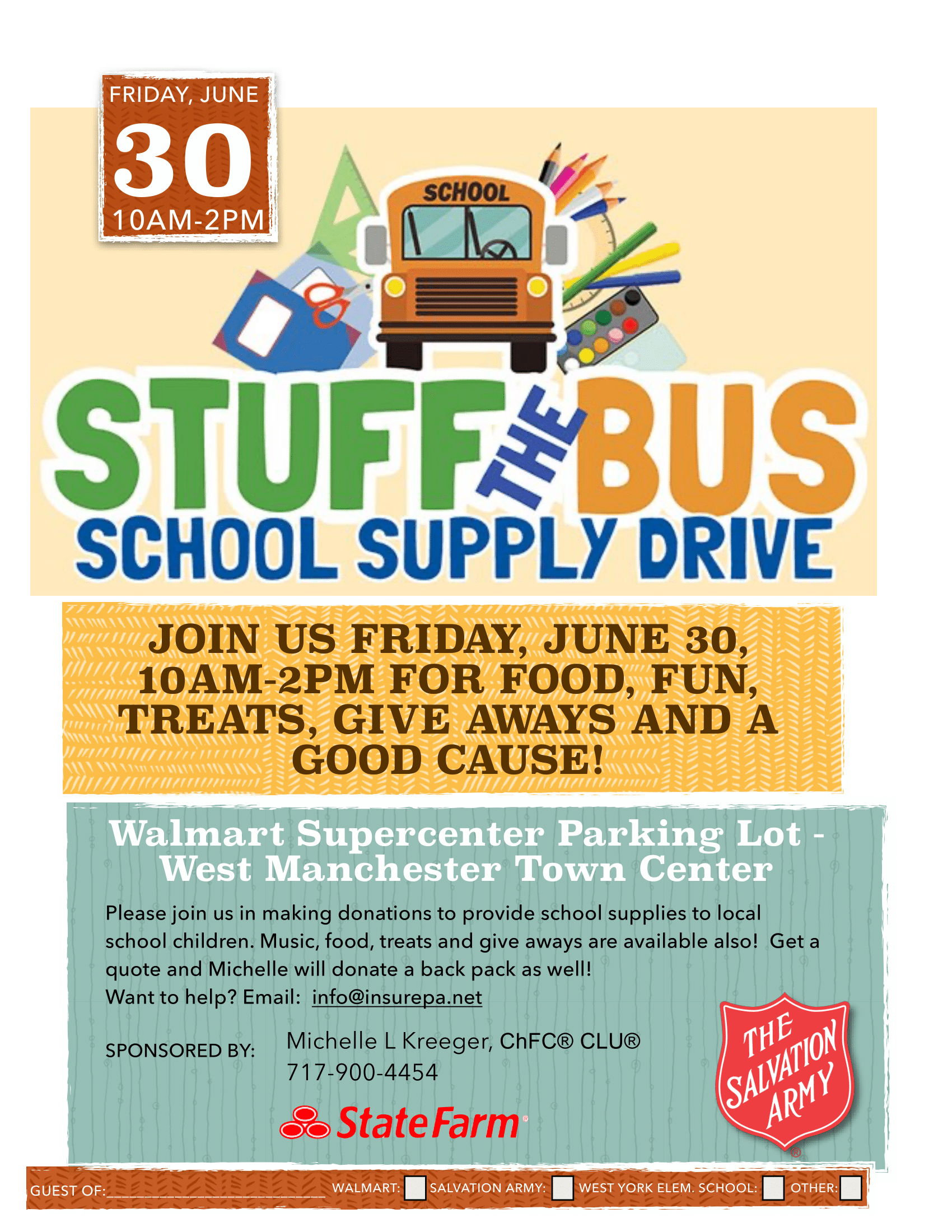 Stuff the Bus School Supply Drive Image