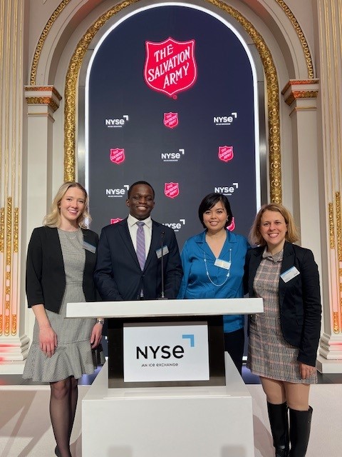 Echelon members at the New York Stock Exchange closing bell ceremony.