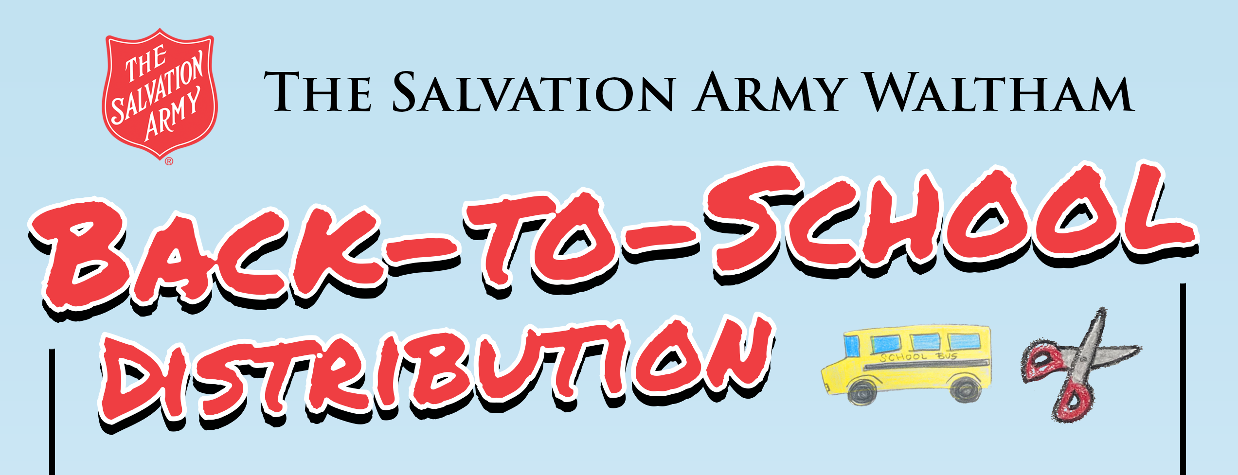 Waltham Back-to-School Distribution Image