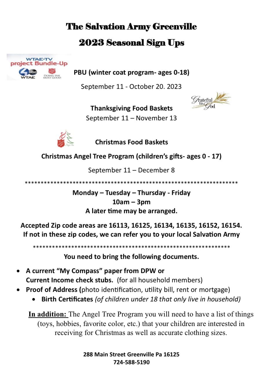 Salvation Army Greenville Corps