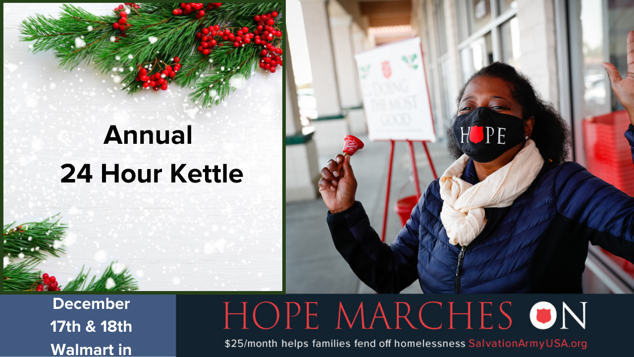 24 Hour Christmas Kettle Kickoff Image