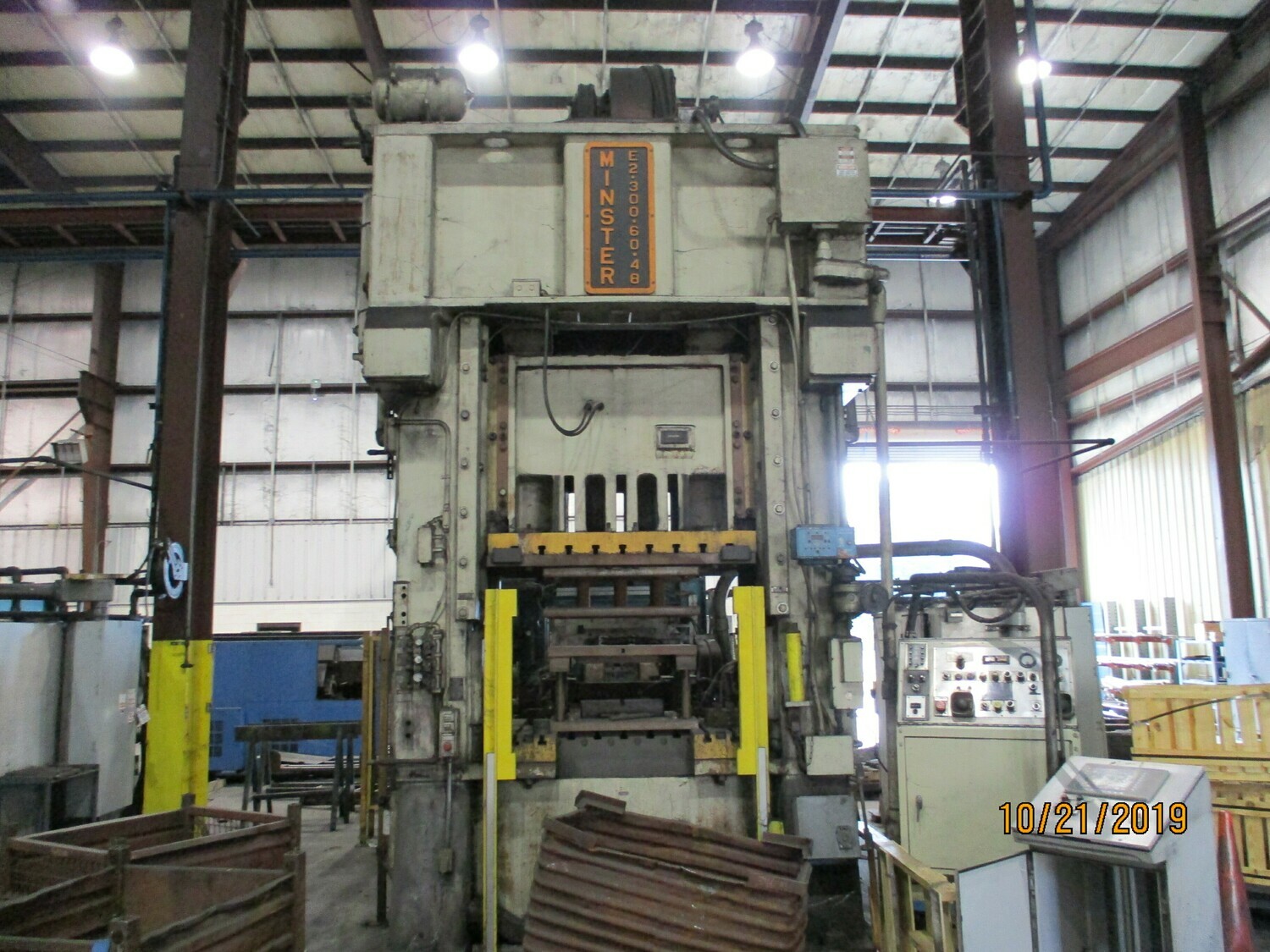 300 Ton Press For Sale Minster Straight Side Press