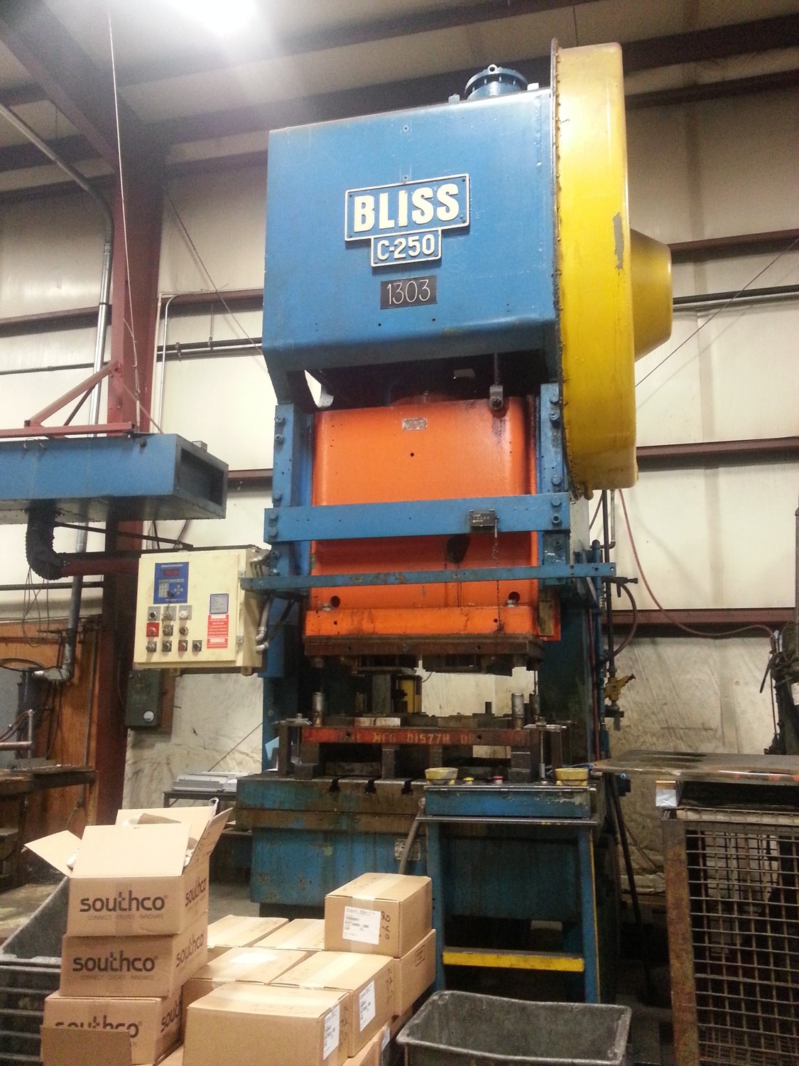 250 Ton Bliss C-250 OBI Used Metal Stamping Punch Press For Sale
