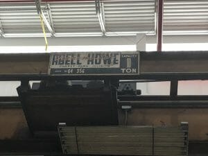 10 Ton Capacity Able Howe Overhead Bridge Crane For Sale