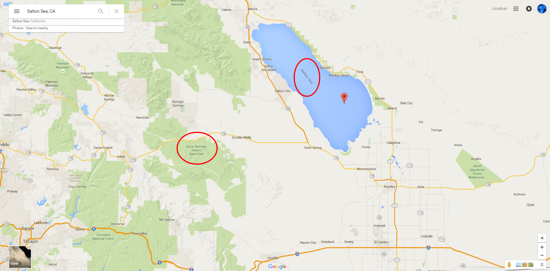 Where does Alex stay outside of Salton City in Into the Wild?