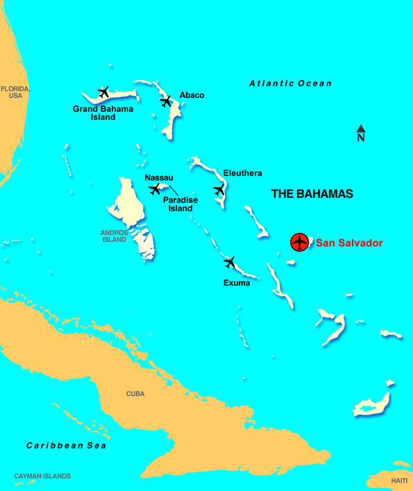 Where did christopher columbus first land in the united states