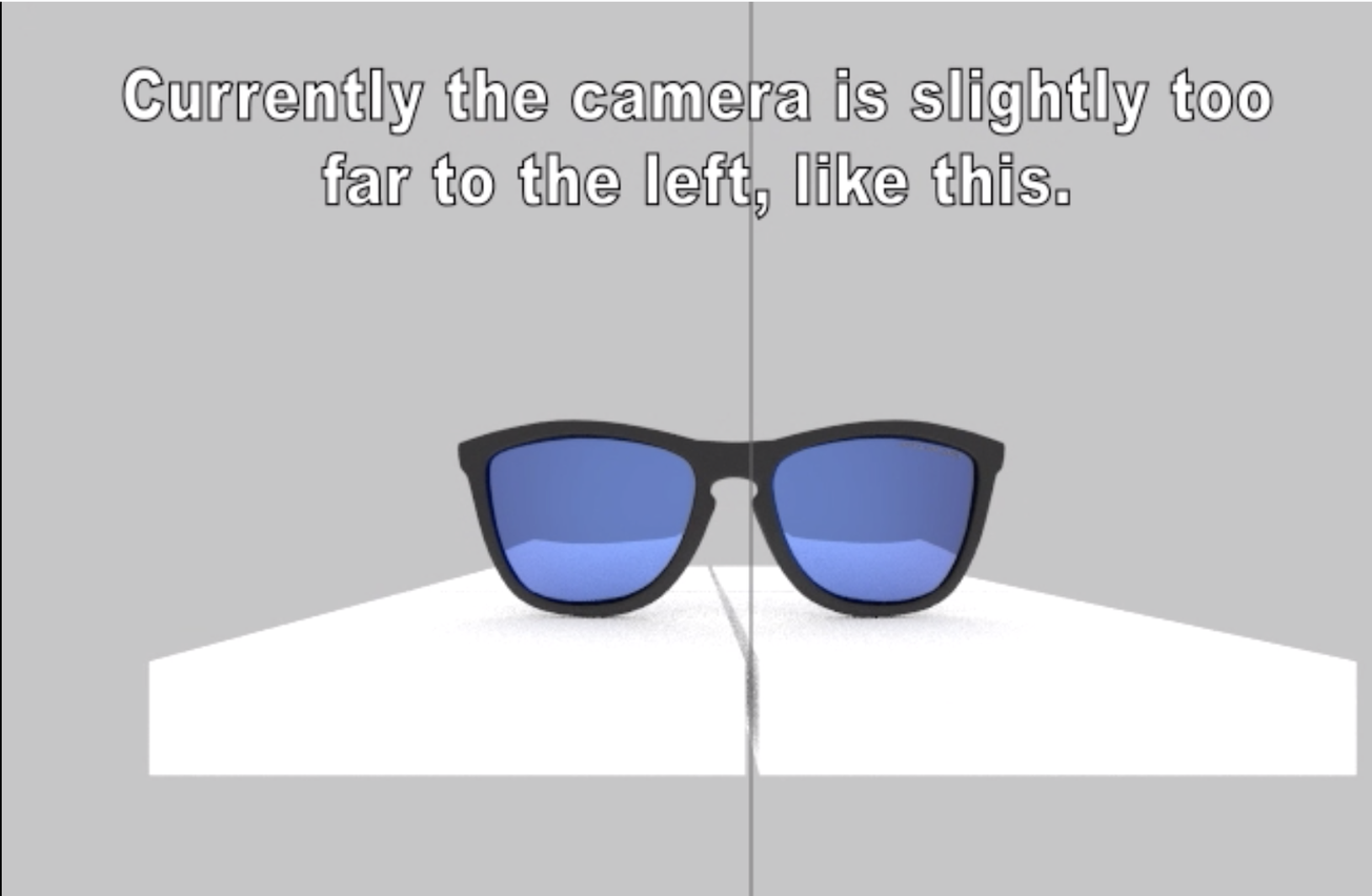 Minimizing Perspective Distortion Photography Inputs for Glasses