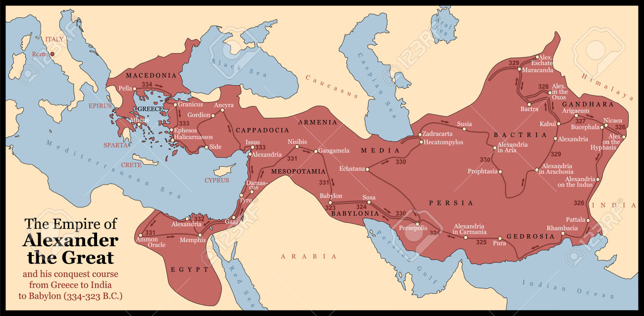 Ancient Greece Empire Map