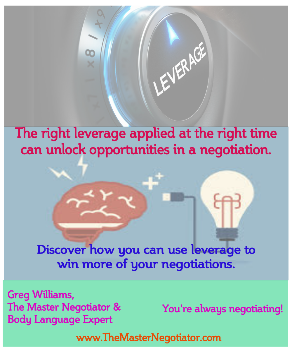 “How To Gain and Use Leverage in Every Negotiation”