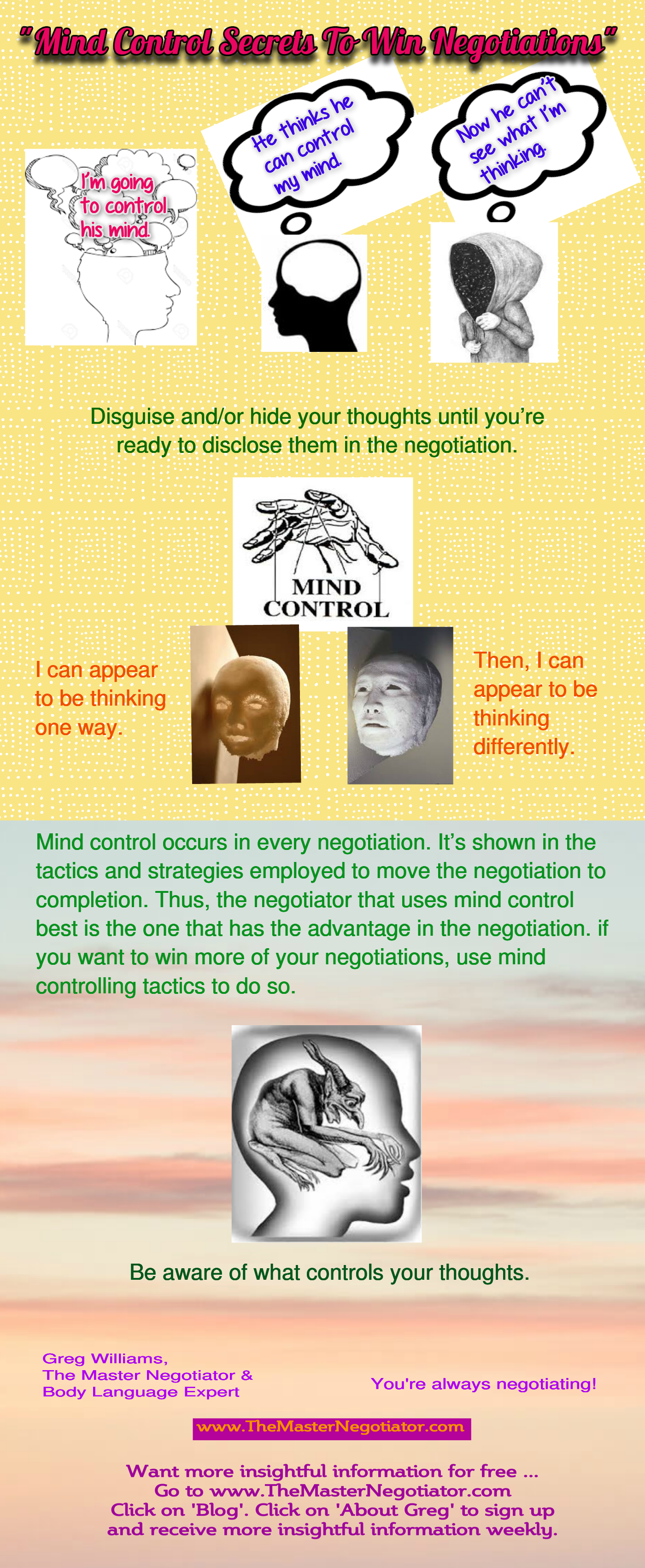 Mind Control Secrets To Win Negotiations Mind Control Secrets To Win Negotiations