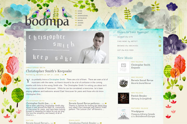 boompa - 25+ Inspirational Blog Designs boompa - 25+ Inspirational Blog Designs