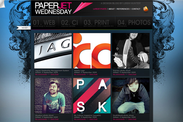 paperjetwednesday - 25+ Inspirational Blog Designs paperjetwednesday - 25+ Inspirational Blog Designs
