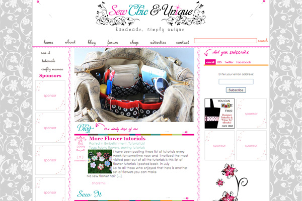sewchicandunique - 25+ Inspirational Blog Designs sewchicandunique - 25+ Inspirational Blog Designs