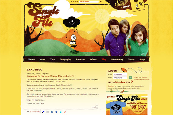 singlefilerock - 25+ Inspirational Blog Designs singlefilerock - 25+ Inspirational Blog Designs