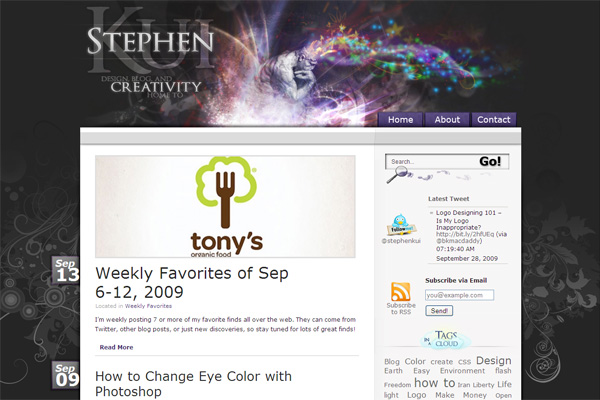 stephenkui - 25+ Inspirational Blog Designs stephenkui - 25+ Inspirational Blog Designs