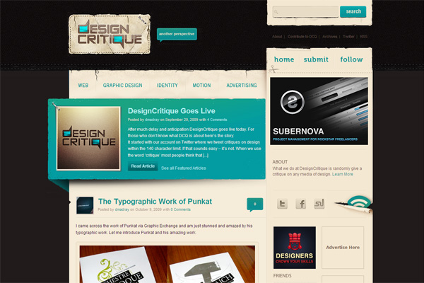 wecritiquedesigns - 25+ Inspirational Blog Designs wecritiquedesigns - 25+ Inspirational Blog Designs