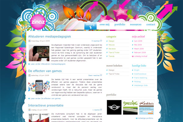 zinaz - 25+ Inspirational Blog Designs zinaz - 25+ Inspirational Blog Designs