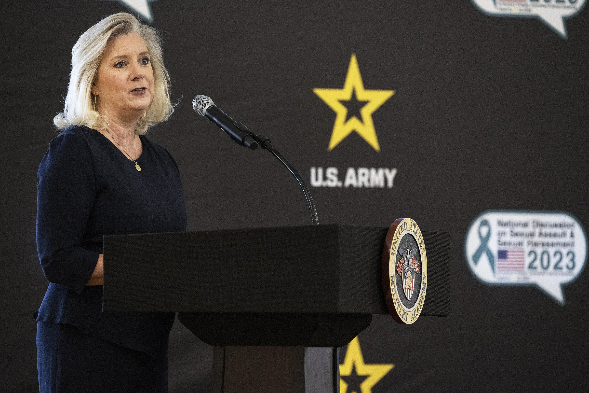 The U.S. Military Academy hosted the 2023 In National Discussion on Sexual Assault and Sexual Harassment on Oct. 24 where Secretary of the Army Christine Wormuth met privately with small groups of cadets for candid conversations about their experiences with Army prevention programs. This year’s theme, "Empowering Student Communities to Cultivate Healthy Climates," serves as a call to leaders, students and experts at higher learning institutions nationwide to exchange prevention practices and implementation 