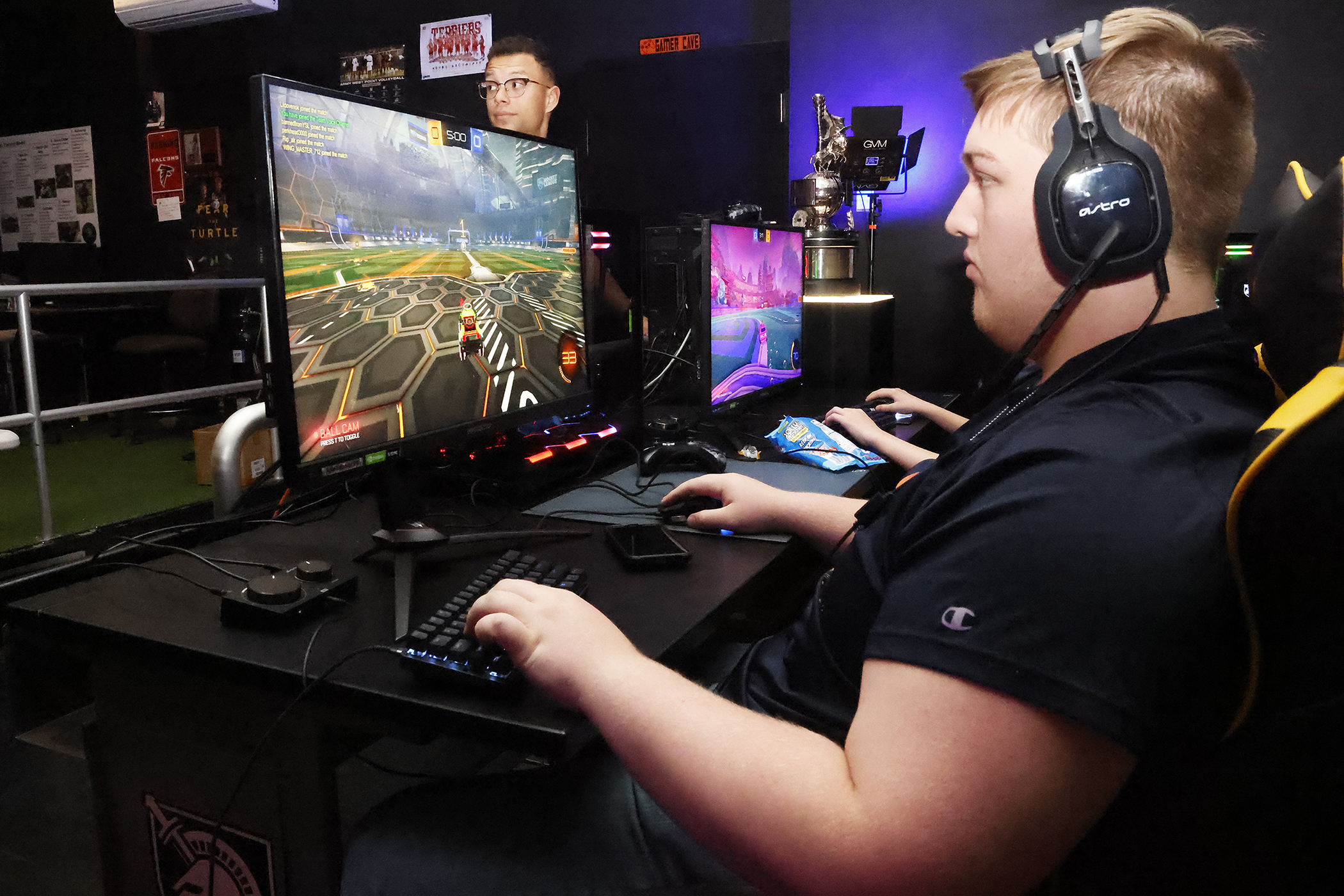 The Army West Point Esports (AWPE) team hosted a three-day trip, Oct. 12-14, at the U.S. Military Academy for the Gold Star Gamers organization to bring children of fallen service members to West Point for an Esports competition, tour of the academy and attend the Army West Point-Troy football game.  (Photo by Eric S. Bartelt/PV)