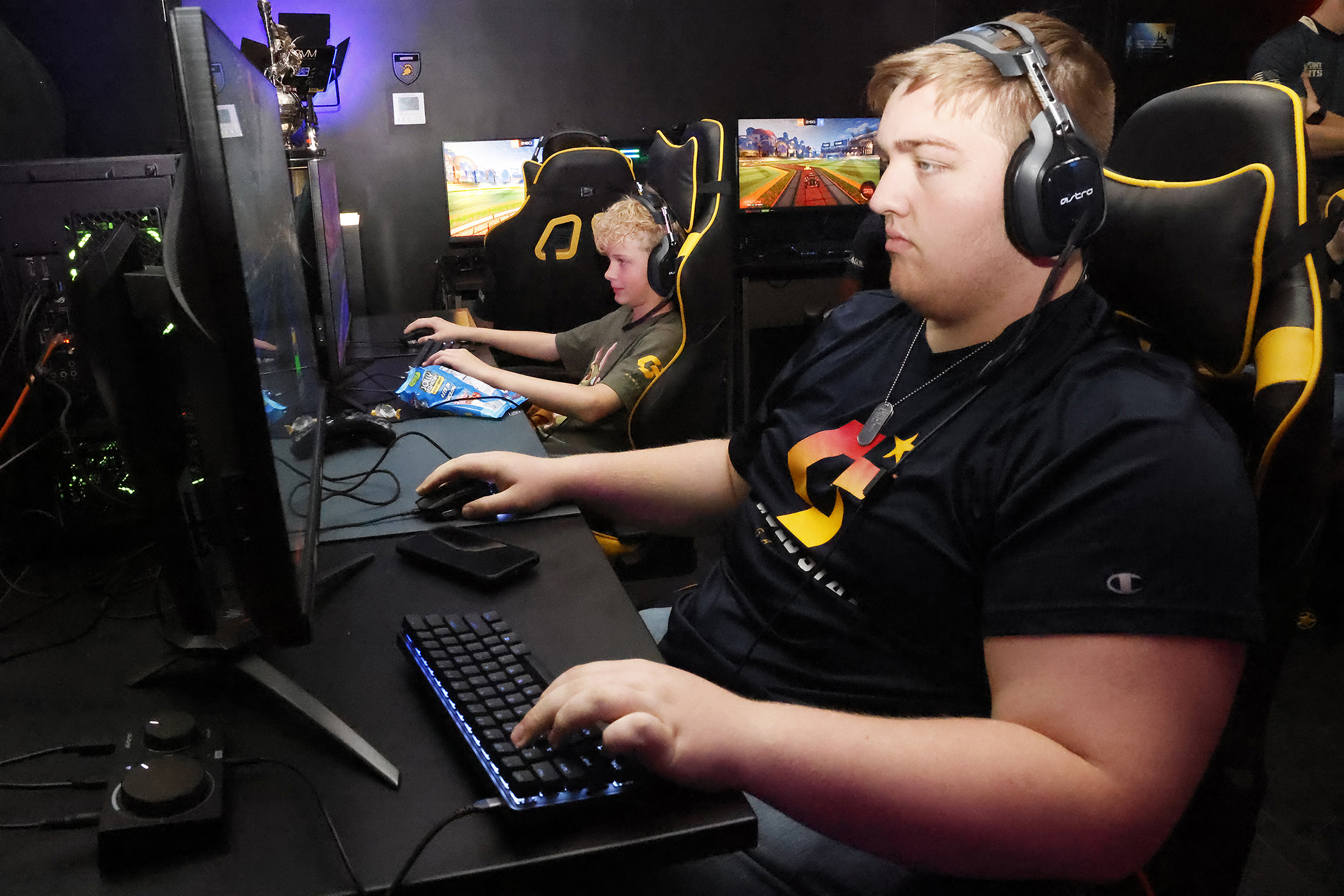 The Army West Point Esports (AWPE) team hosted a three-day trip, Oct. 12-14, at the U.S. Military Academy for the Gold Star Gamers organization to bring children of fallen service members to West Point for an Esports competition, tour of the academy and attend the Army West Point-Troy football game.  (Photo by Eric S. Bartelt/PV)