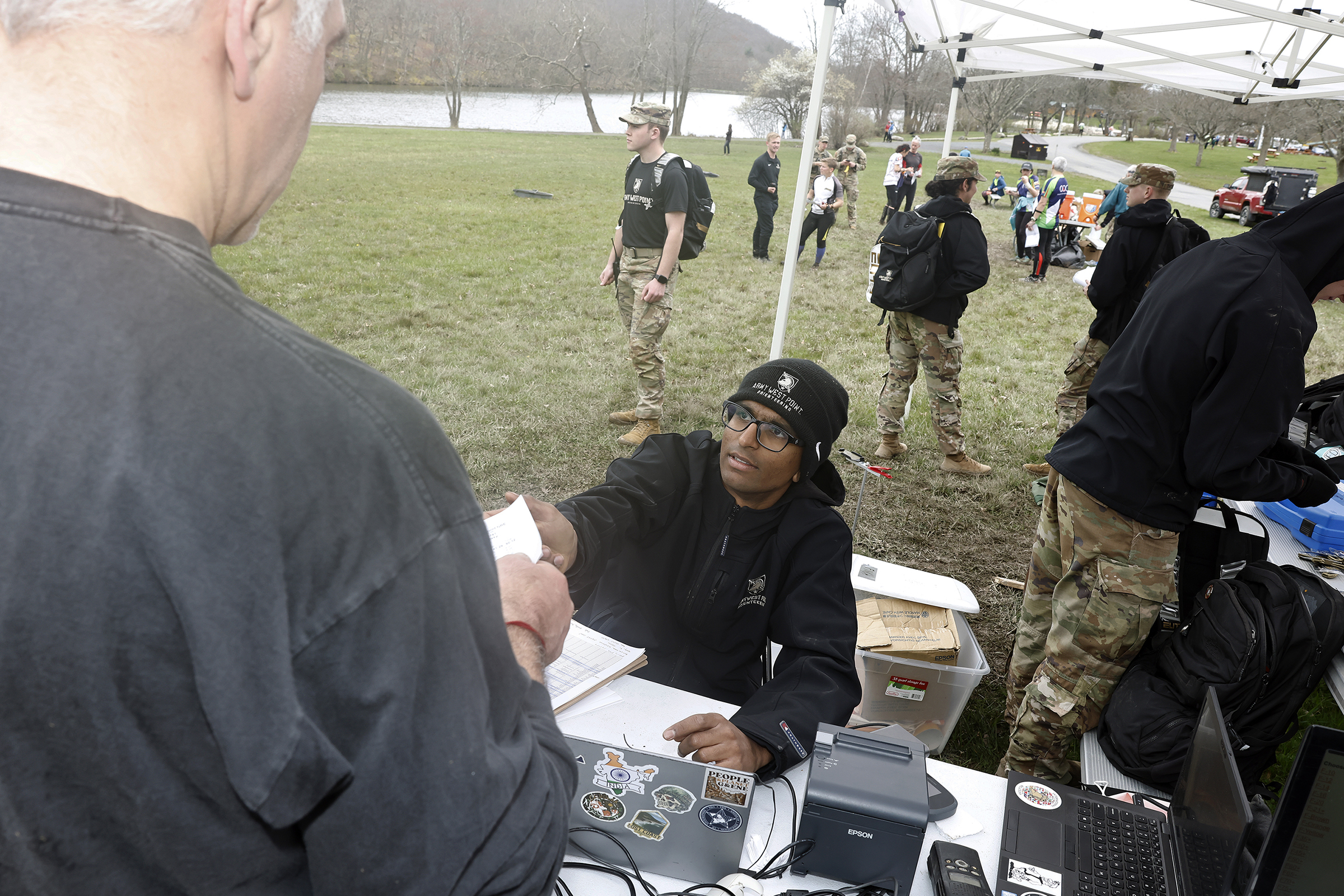 The U.S. Military Academy Orienteering Club hosted a sanctioned USA Orienteering National Ranking Event (NRE) at Camp Shea on April 13 and Lake Frederick and Bull Pond Recreation Area on April 14.  (Photo by Eric S. Bartelt/USMA PAO)