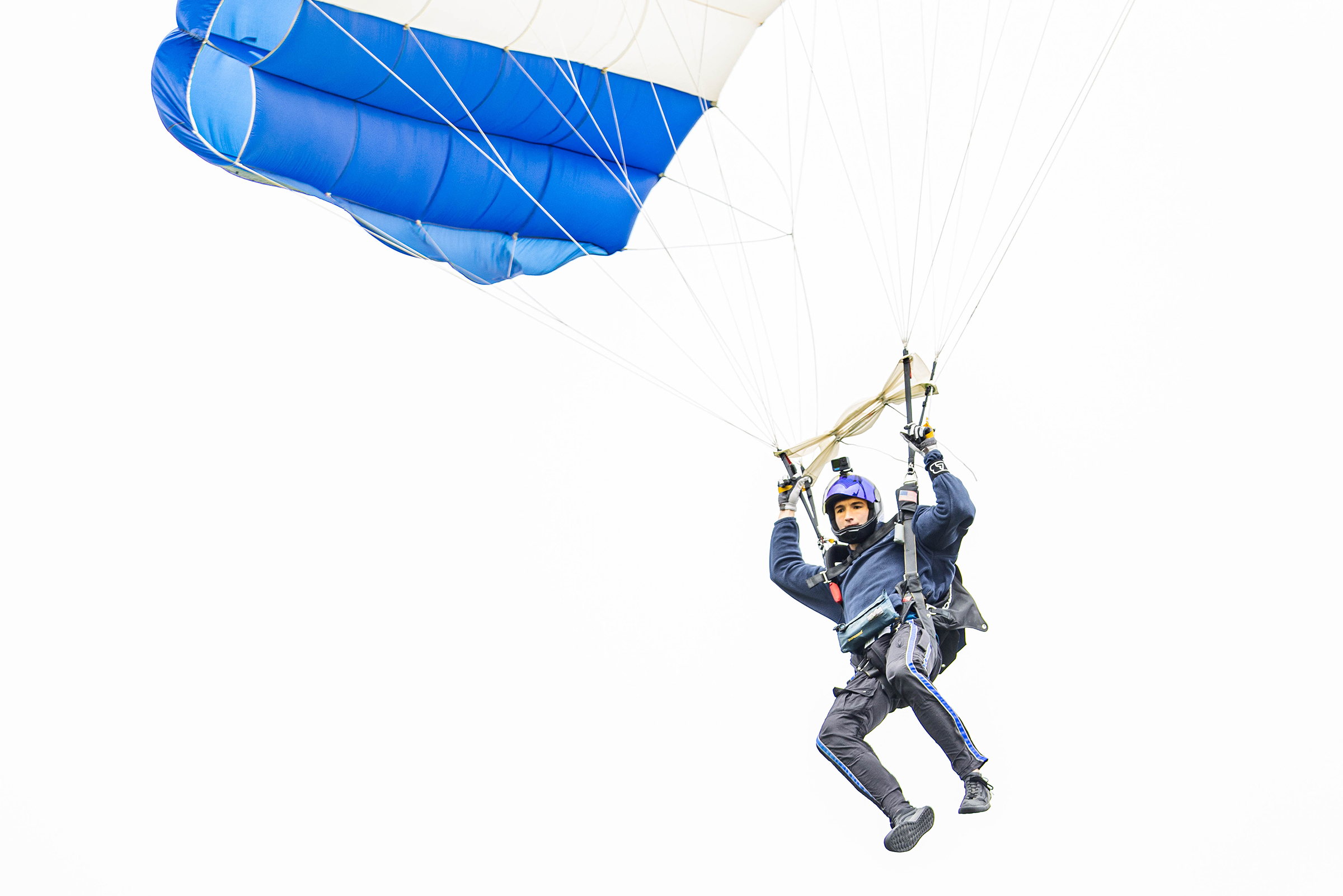 The Army West Point Parachute Team hosted the Air Force Academy and Naval Academy Parachute Teams for the annual Inter-Service Academy Meet (ISAM) on April 19-20 on The Plain.  (Photo by Jorge Garcia/USMA PAO)