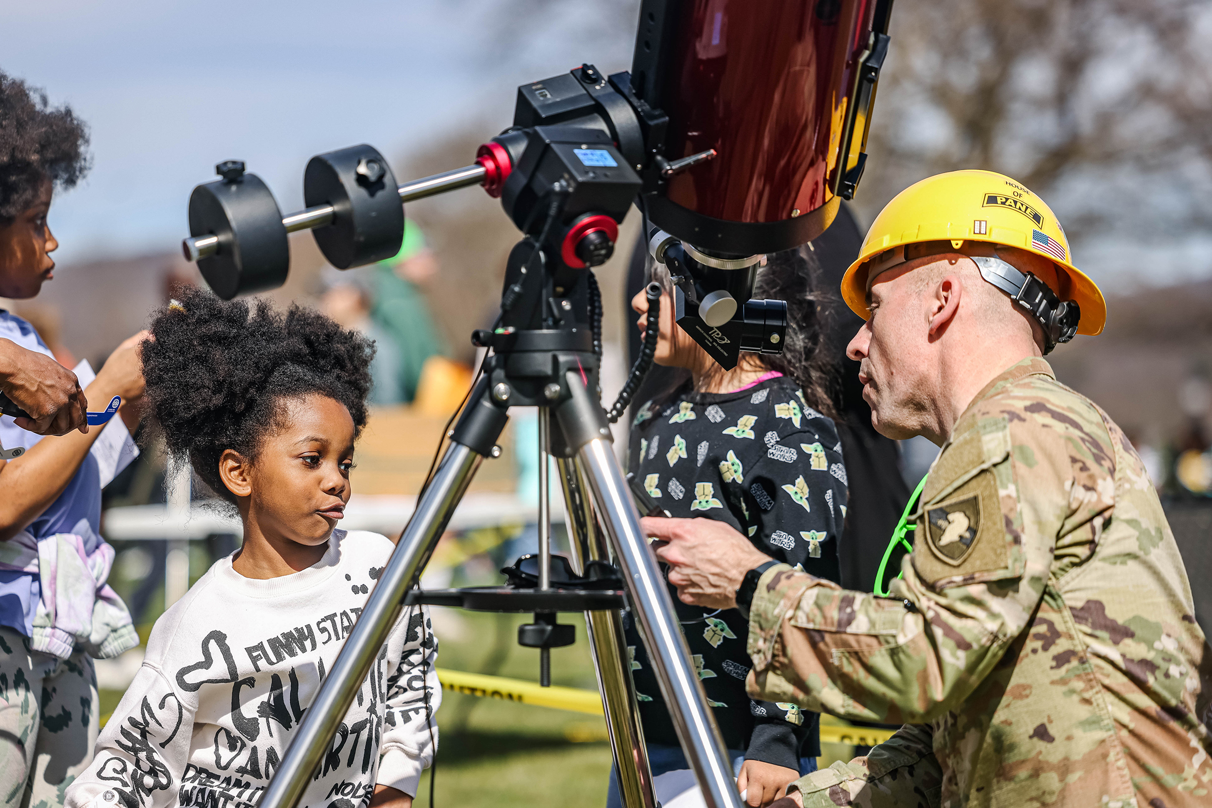 Cadets, staff, faculty and West Point community members traveled to Daly Field April 8 to witness the Solar Eclipse at the U.S. Military Academy.