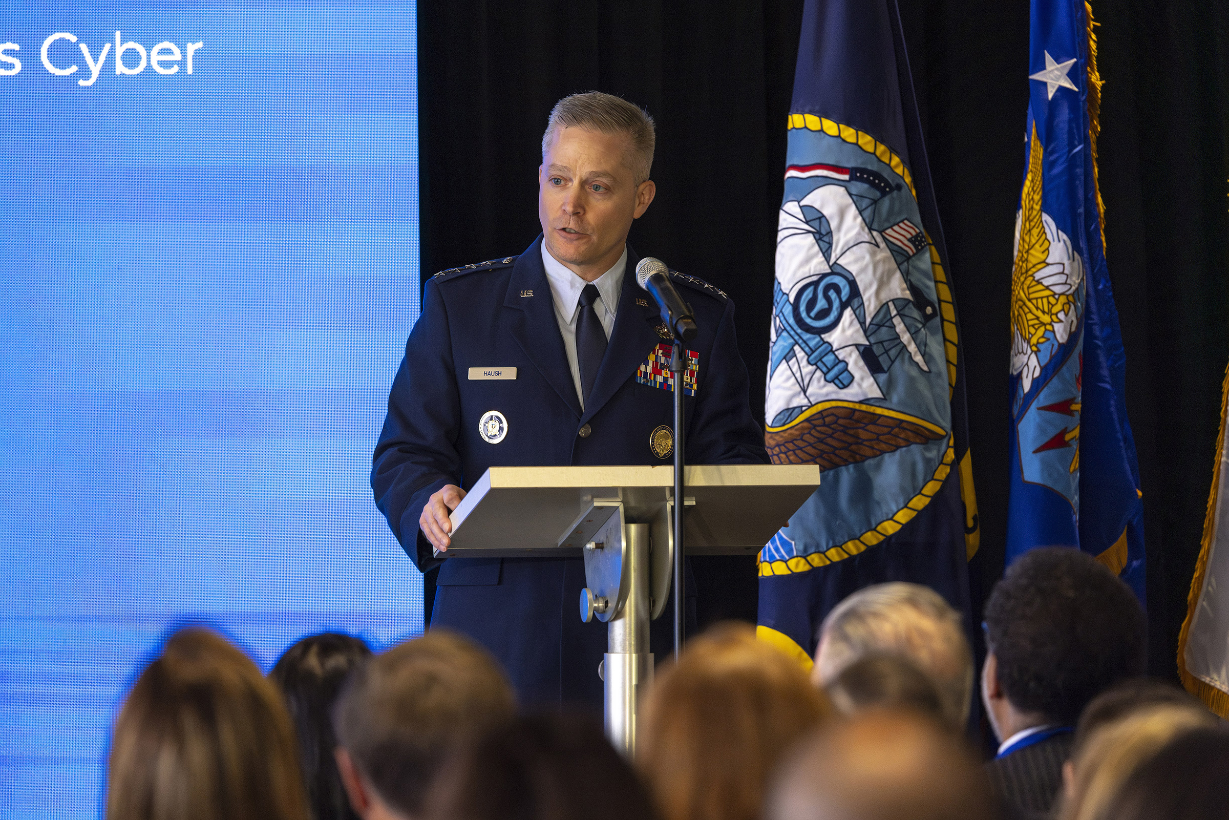 The Army Cyber Institute in conjunction with Palo Alto Networks co-sponsored the Joint Service Academy Cybersecurity (JSAC) Conference April 4-5 at the Thayer Hotel on West Point.  (Photo by Christopher Hennen/USMA PAO)