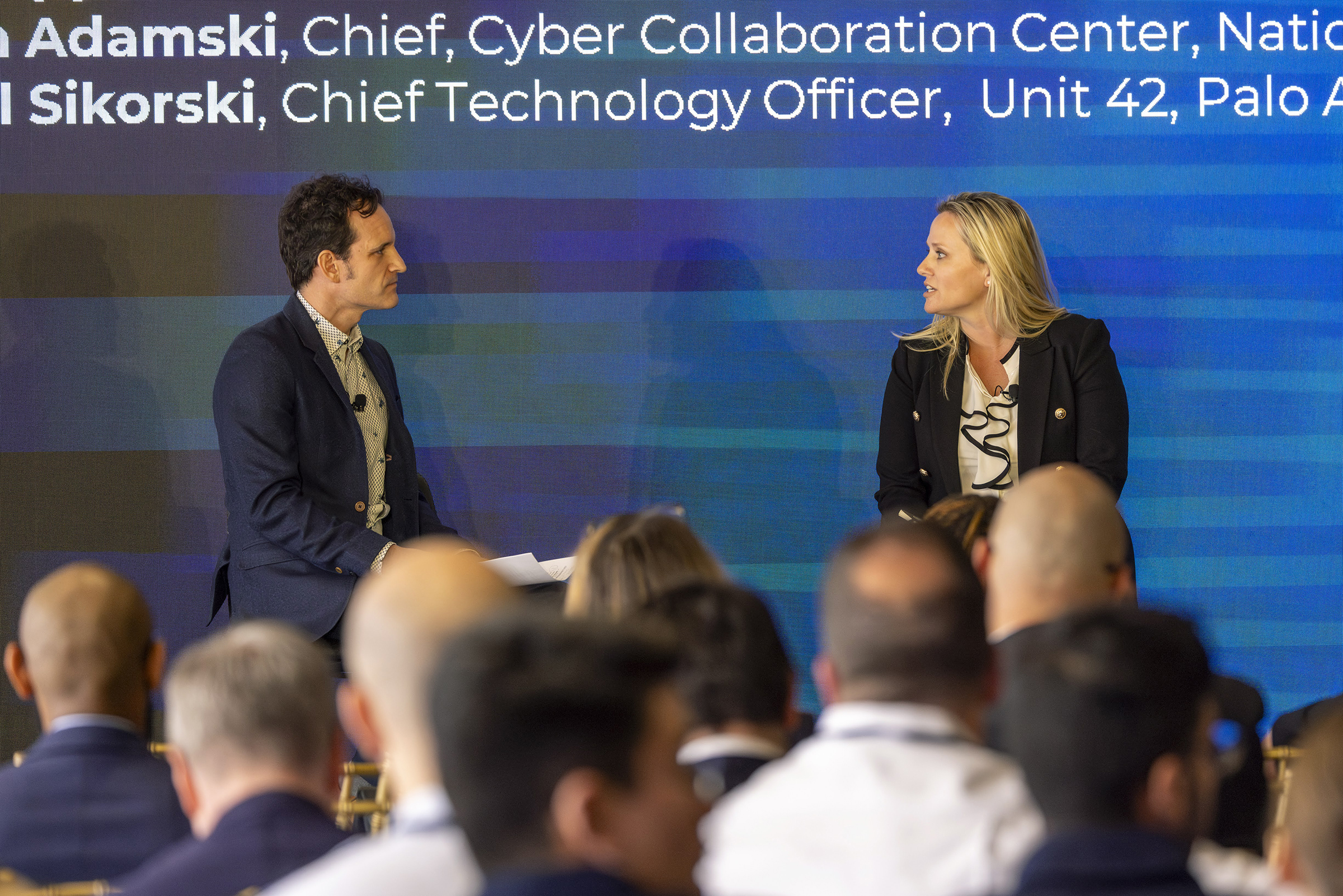 The Army Cyber Institute in conjunction with Palo Alto Networks co-sponsored the Joint Service Academy Cybersecurity (JSAC) Conference April 4-5 at the Thayer Hotel on West Point.  (Photo by Christopher Hennen/USMA PAO)