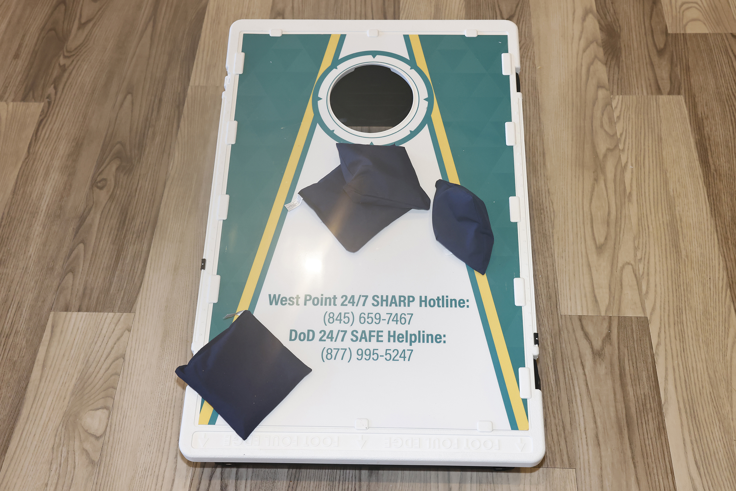 The West Point Sexual Harassment Assault Response Prevention (SHARP) team hosted the Walk A Mile in observance of Sexual Assault Awareness and Prevention Month (SAAPM) April 24 at the Beat Navy Tunnel and sidewalk area along Eisenhower Hall. Throughout the day, the community also wore denim as it is Demin Day, which supports sexual assault survivors.  (Photo by Eric S. Bartelt/USMA PAO)