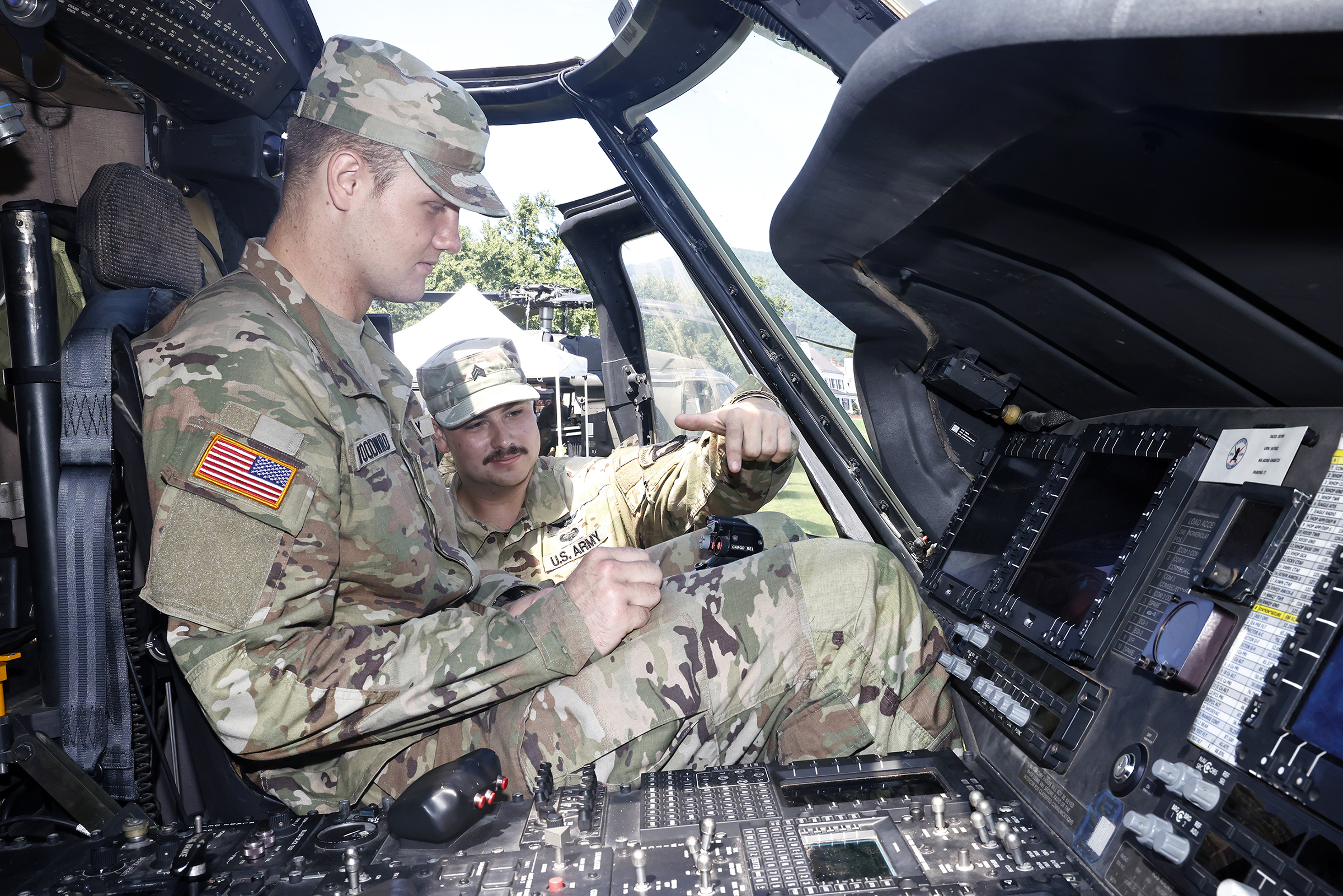The Corps of Cadets got a glimpse of their future as they ventured throughout Central Area seeing displays from all the Army branches and some functional areas during Branch Week from Aug. 26-29 at West Point. (Photo by Eric S. Bartelt/USMA PAO)