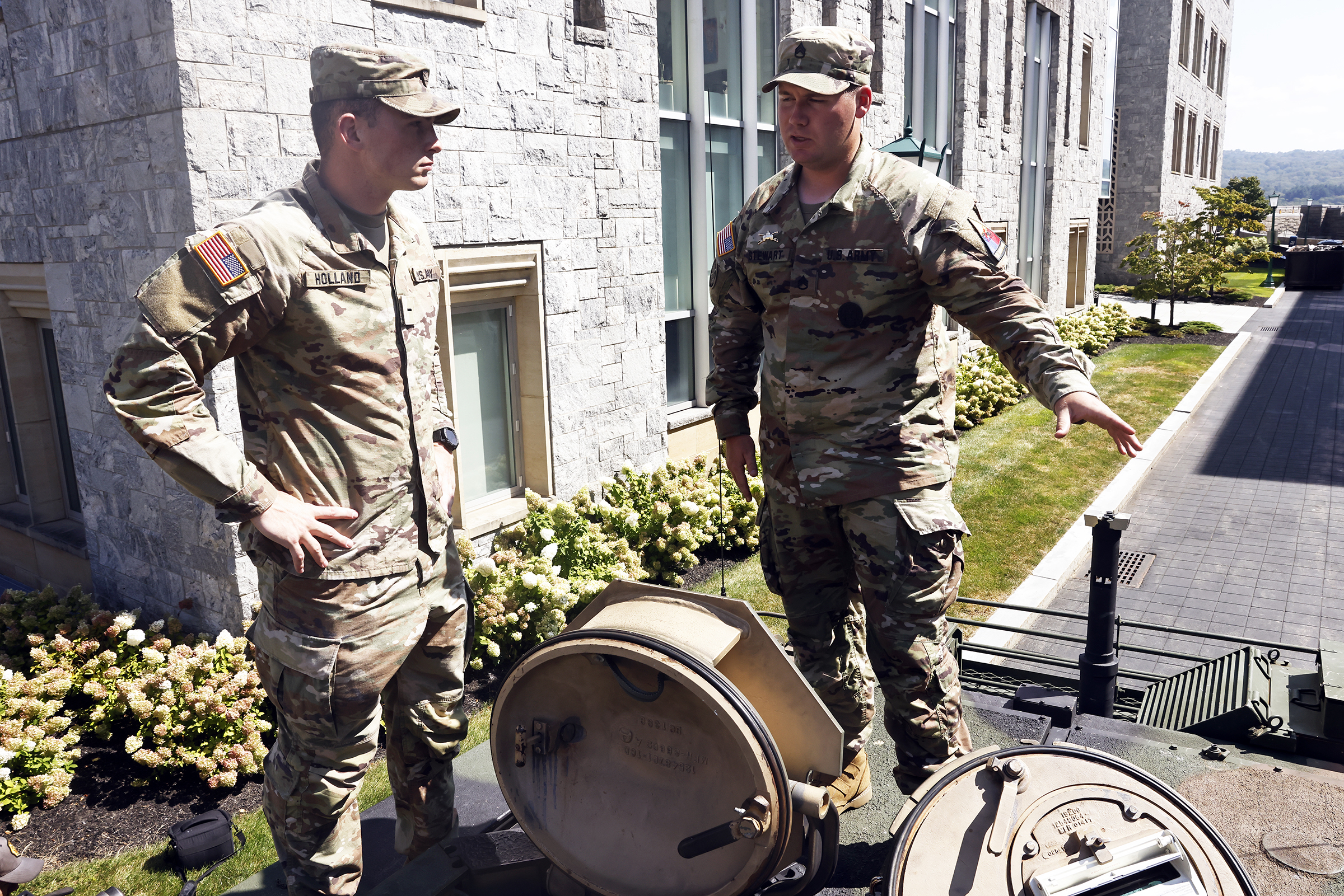 The Corps of Cadets got a glimpse of their future as they ventured throughout Central Area seeing displays from all the Army branches and some functional areas during Branch Week from Aug. 26-29 at West Point. (Photo by Eric S. Bartelt/USMA PAO)