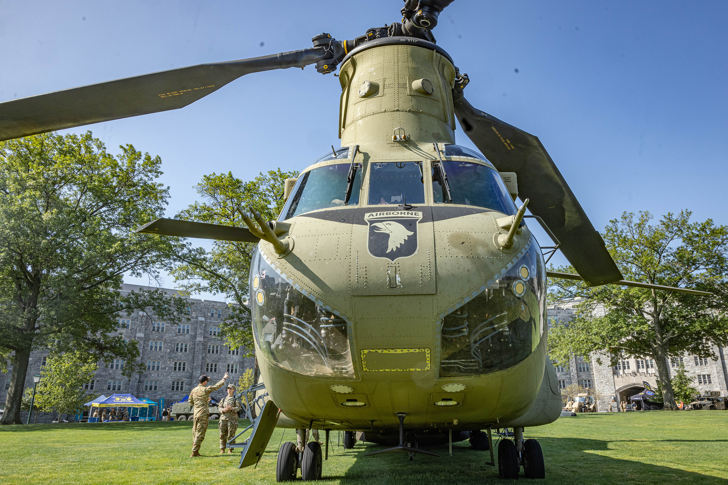 The Corps of Cadets got a glimpse of their future as they ventured throughout Central Area seeing displays from all the Army branches and some functional areas during Branch Week from Aug. 26-29 at West Point. (Photo by Jorge Garcia/USMA PAO)
