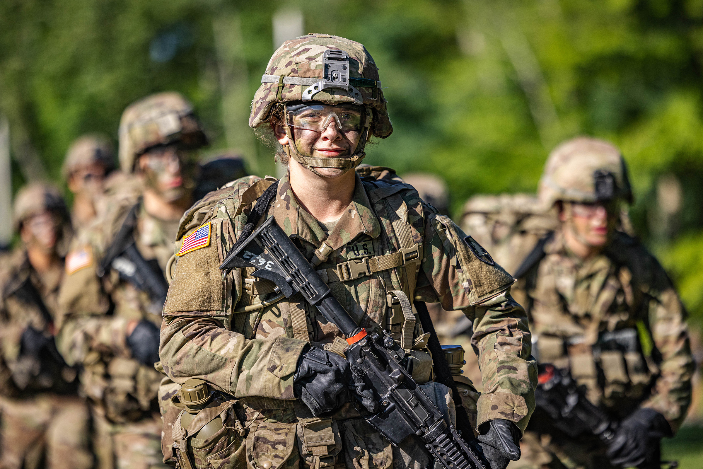 The U.S. Military Academy Class of 2028 completes its Cadet Basic Training with March Back on Aug. 12 at West Point. The new cadets marched 14 miles from Camp Buckner to the Victor Constant Ski Slope where they had a brief respite before making their final journey to the Superintendent's house to finish the march. They were accompanied by several graduates on the route, including many from their 50-year affiliate class, the Class of 1978.