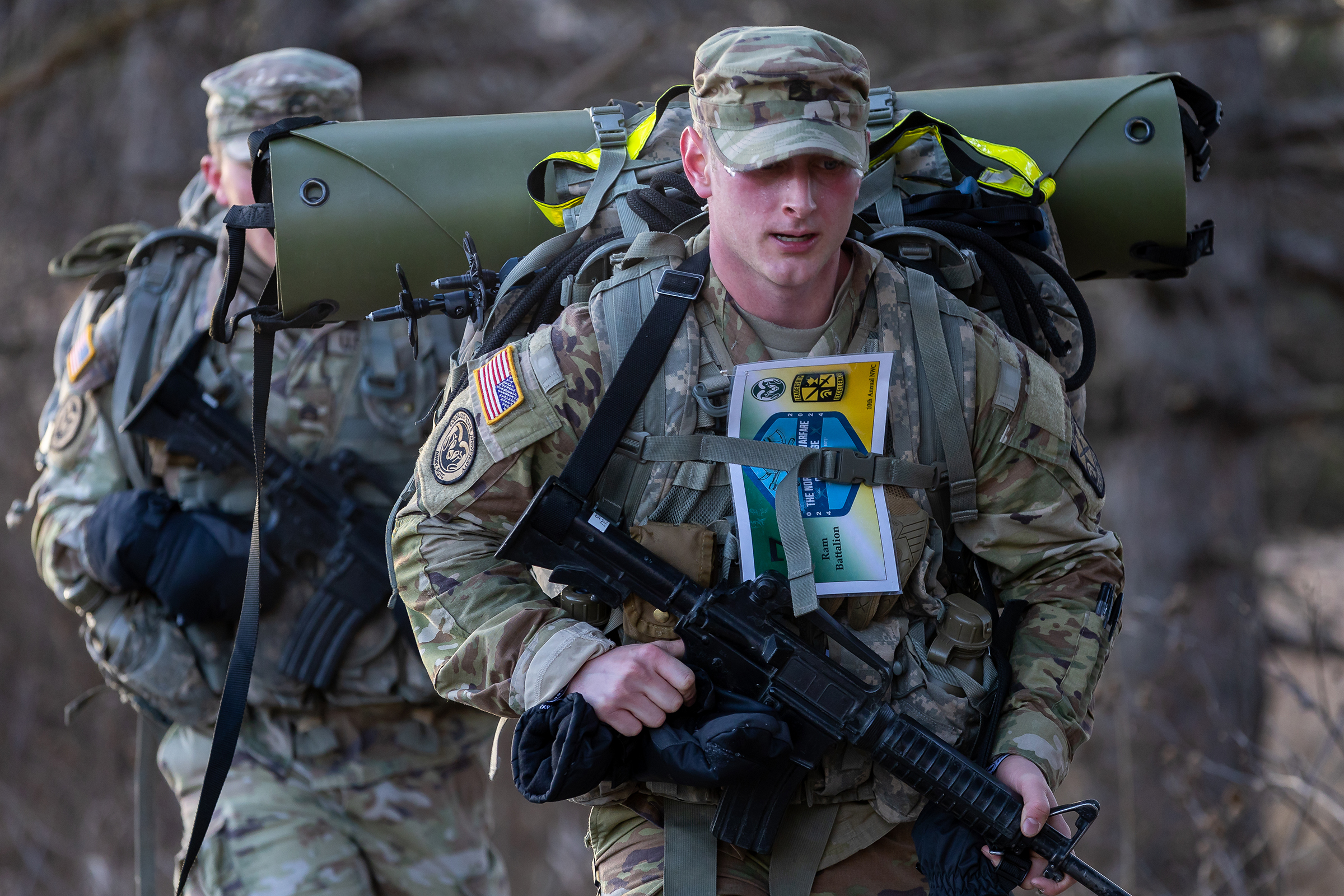 The annual Northern Warfare Challenge, hosted by the Eagle Battalion at University of Wisconsin La Crosse, unfolded with unparalleled intensity and camaraderie on Friday and Saturday, Feb 23-24. Drawing a record 49 teams from coast to coast, this year's event promised to test the mettle of cadets in the crucible of winter survival and endurance.  (Photo by U.S. Army Cadet Command)
