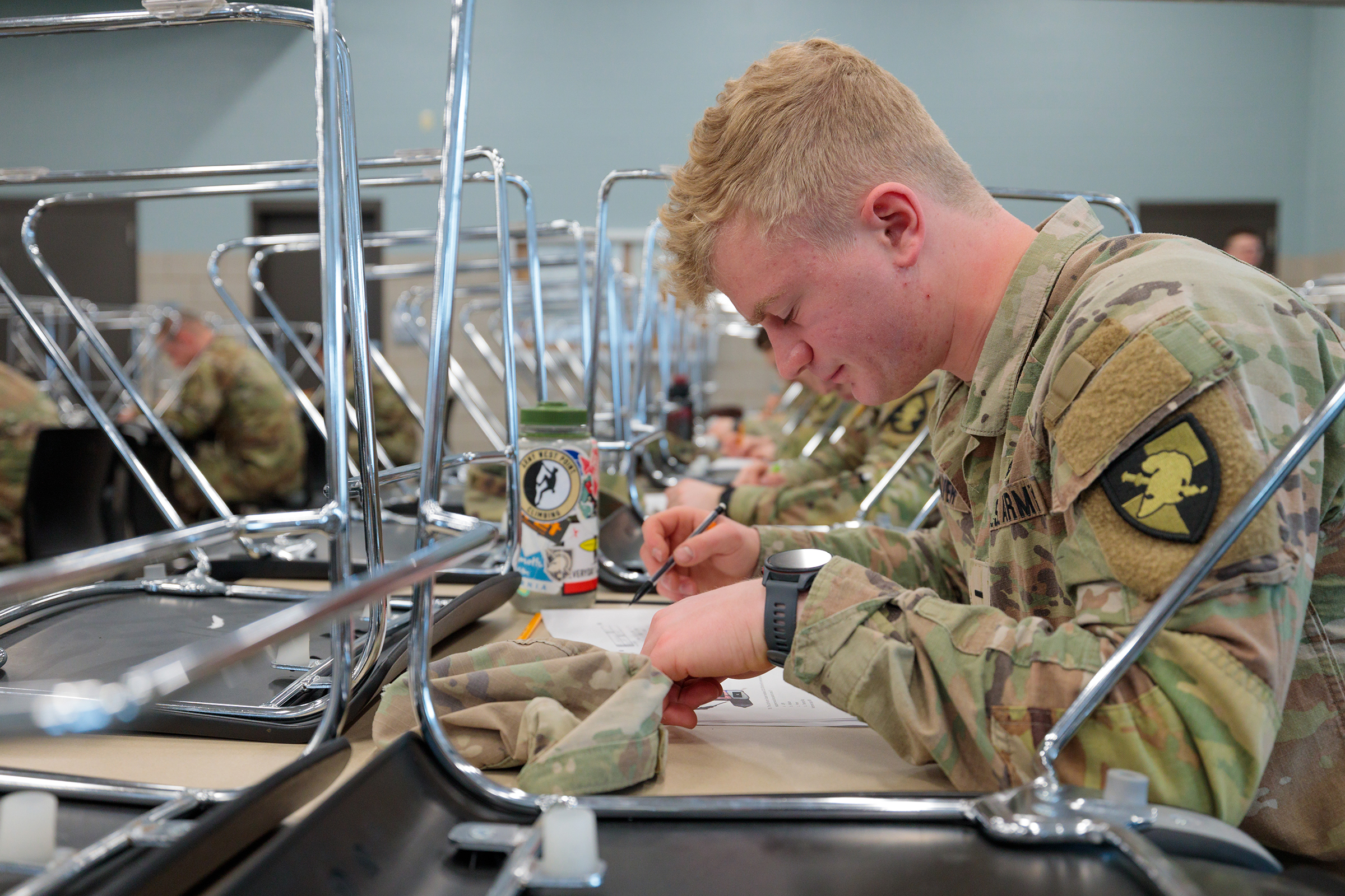 The annual Northern Warfare Challenge, hosted by the Eagle Battalion at University of Wisconsin La Crosse, unfolded with unparalleled intensity and camaraderie on Friday and Saturday, Feb 23-24. Drawing a record 49 teams from coast to coast, this year's event promised to test the mettle of cadets in the crucible of winter survival and endurance.  (Photo by U.S. Army Cadet Command)