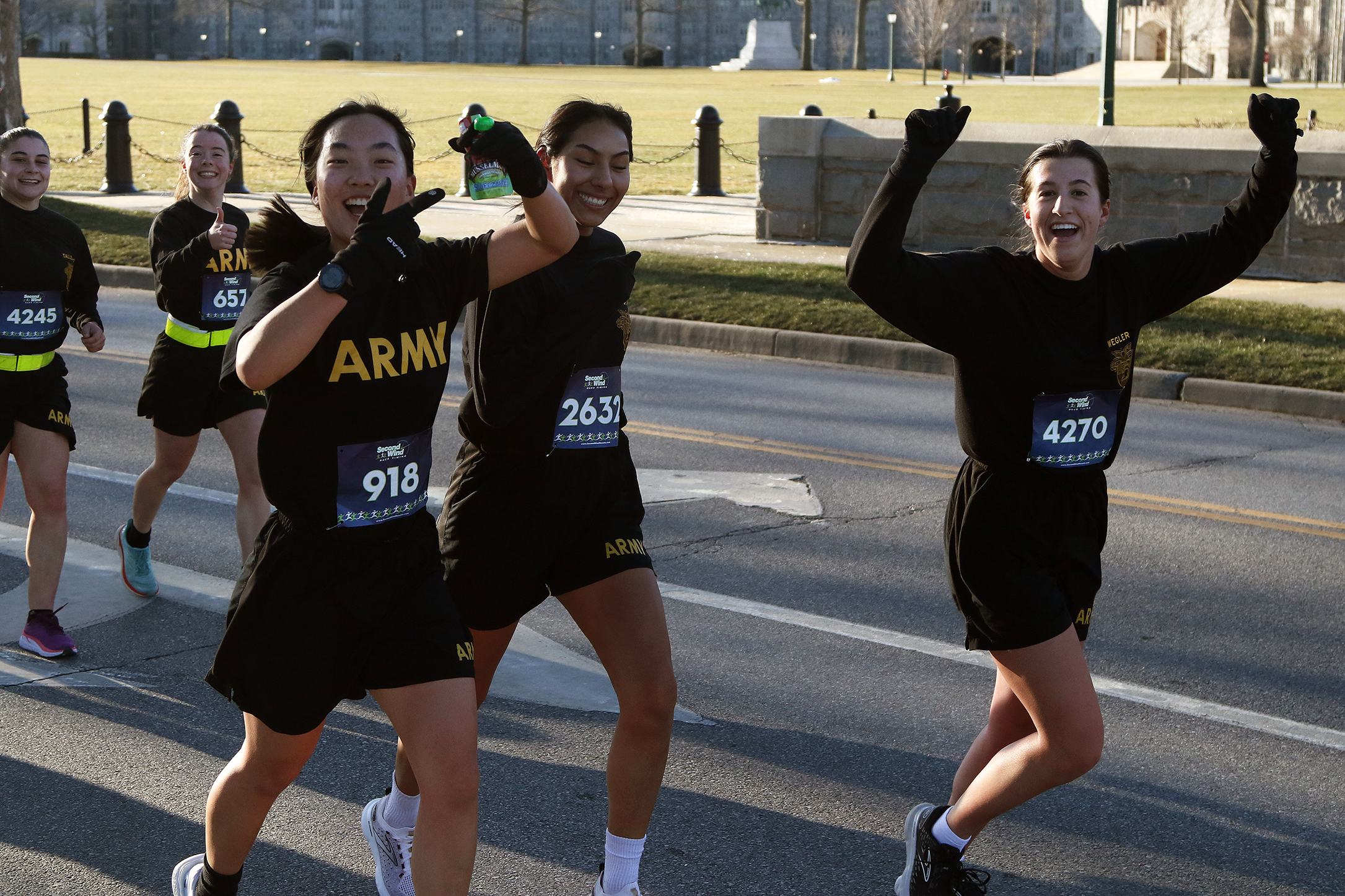This year’s West Point Half-Marathon/Fallen Comrades Run and one-mile Kids Run race will be held in person on Sunday, March 17. This race is dedicated to members of the Long Gray Line who have gone to war and paid the ultimate sacrifice. We honor and celebrate their memory as we build camaraderie through friendly competition.   (Photo by Eric S. Bartelt/PV)
