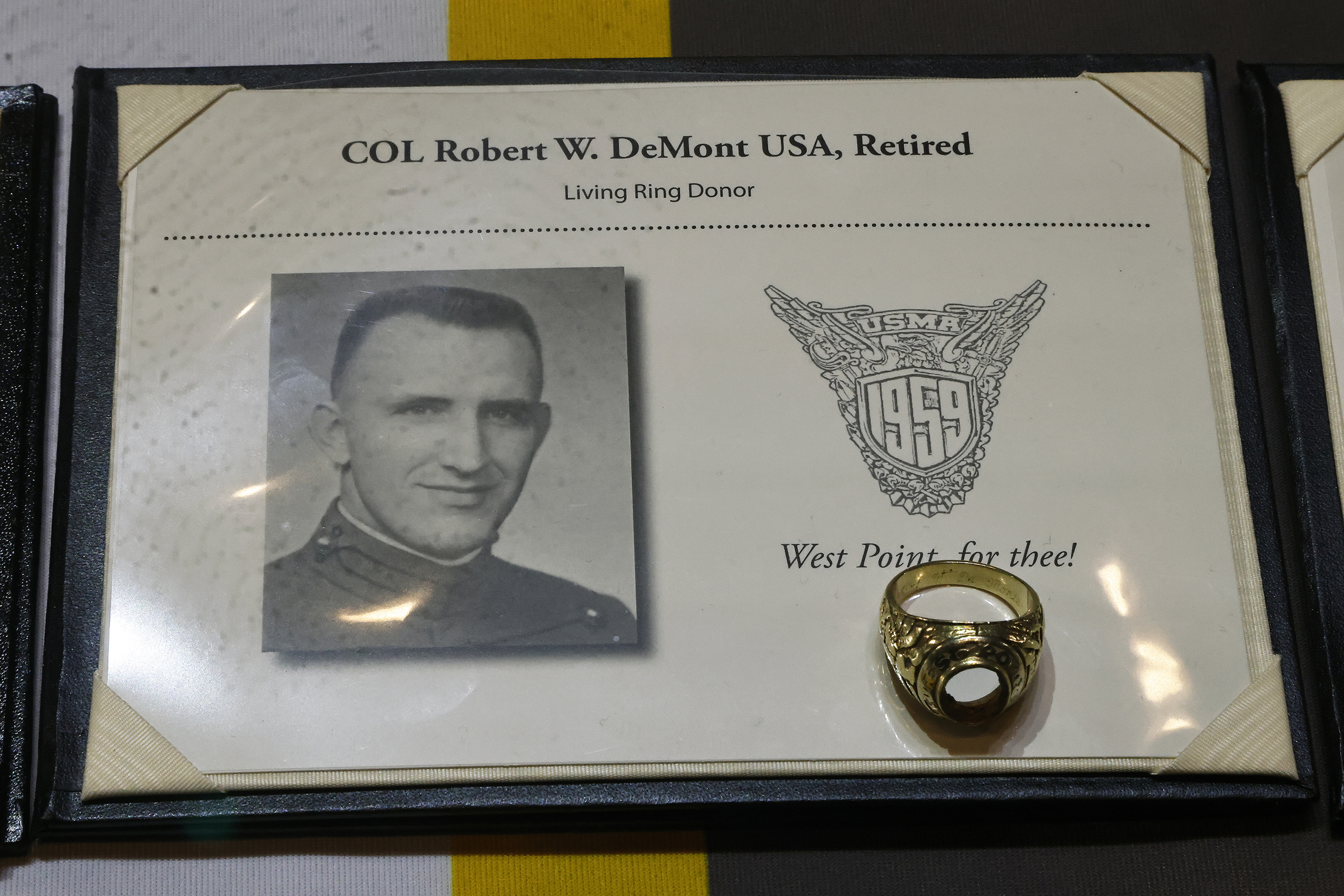 The West Point Association of Graduates hosted its 24th annual Ring Melt Ceremony Jan. 19 at Eisenhower Hall Theatre. The event, sponsored by the U.S. Military Academy Class of 1966, had a record 88 donated rings from graduates that will be used as part of the USMA Class of 2025 rings.  (Photo by Eric S. Bartelt/USMA PAO)