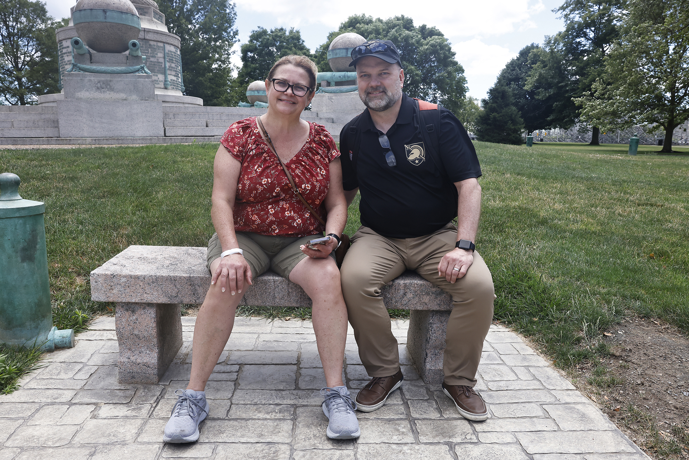 Parents of the U.S. Military Academy Class of 2028 take in the West Point environment as their children begin their 47-month journey at the academy on Reception Day on July 1.