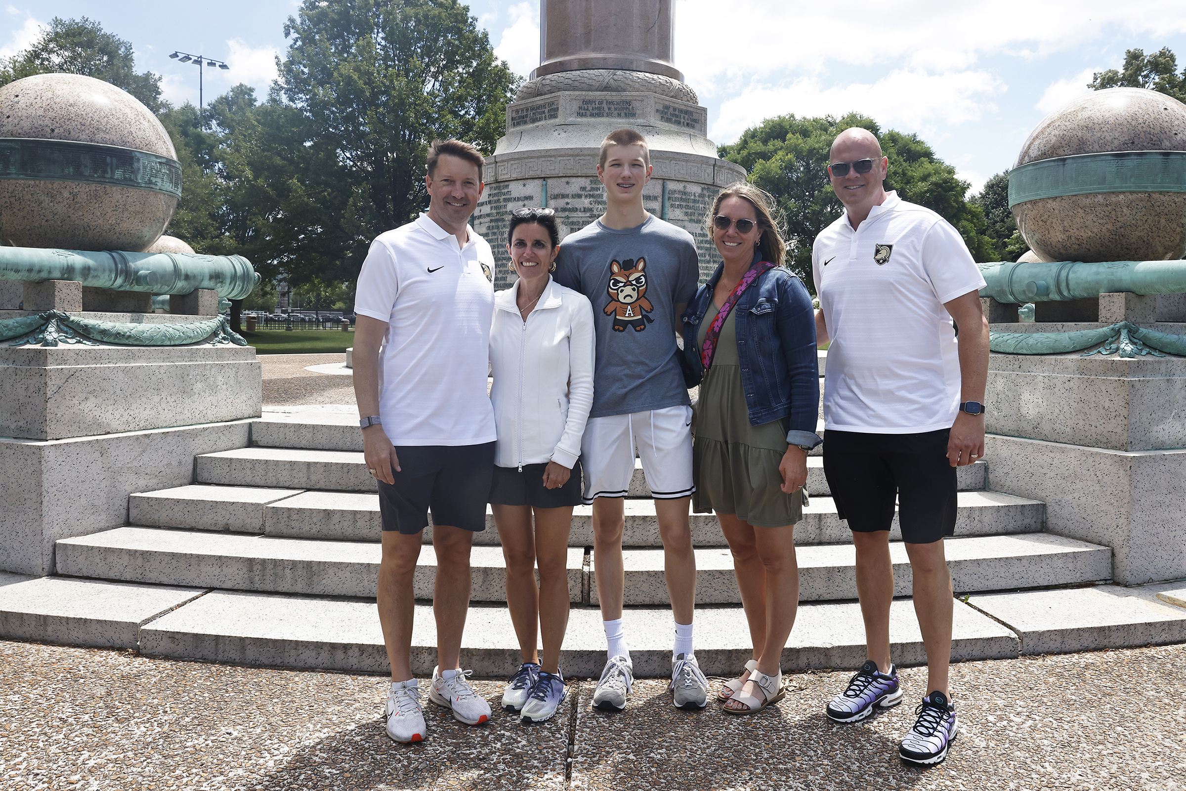 Parents of the U.S. Military Academy Class of 2028 take in the West Point environment as their children begin their 47-month journey at the academy on Reception Day on July 1.  (Photo by Eric S. Bartelt/USMA PAO)