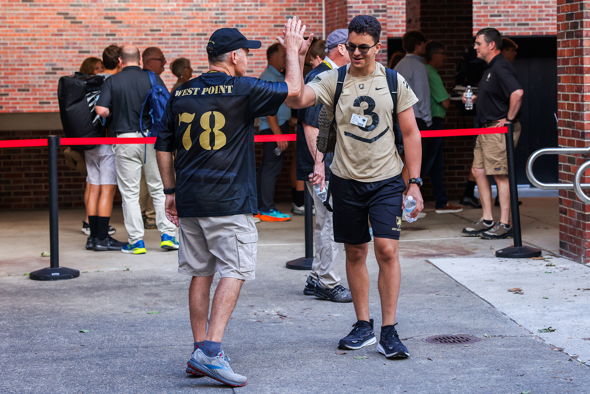Parents of the U.S. Military Academy Class of 2028 take in the West Point environment as their children begin their 47-month journey at the academy on Reception Day on July 1.  (Photo by Jorge Garcia/USMA PAO)