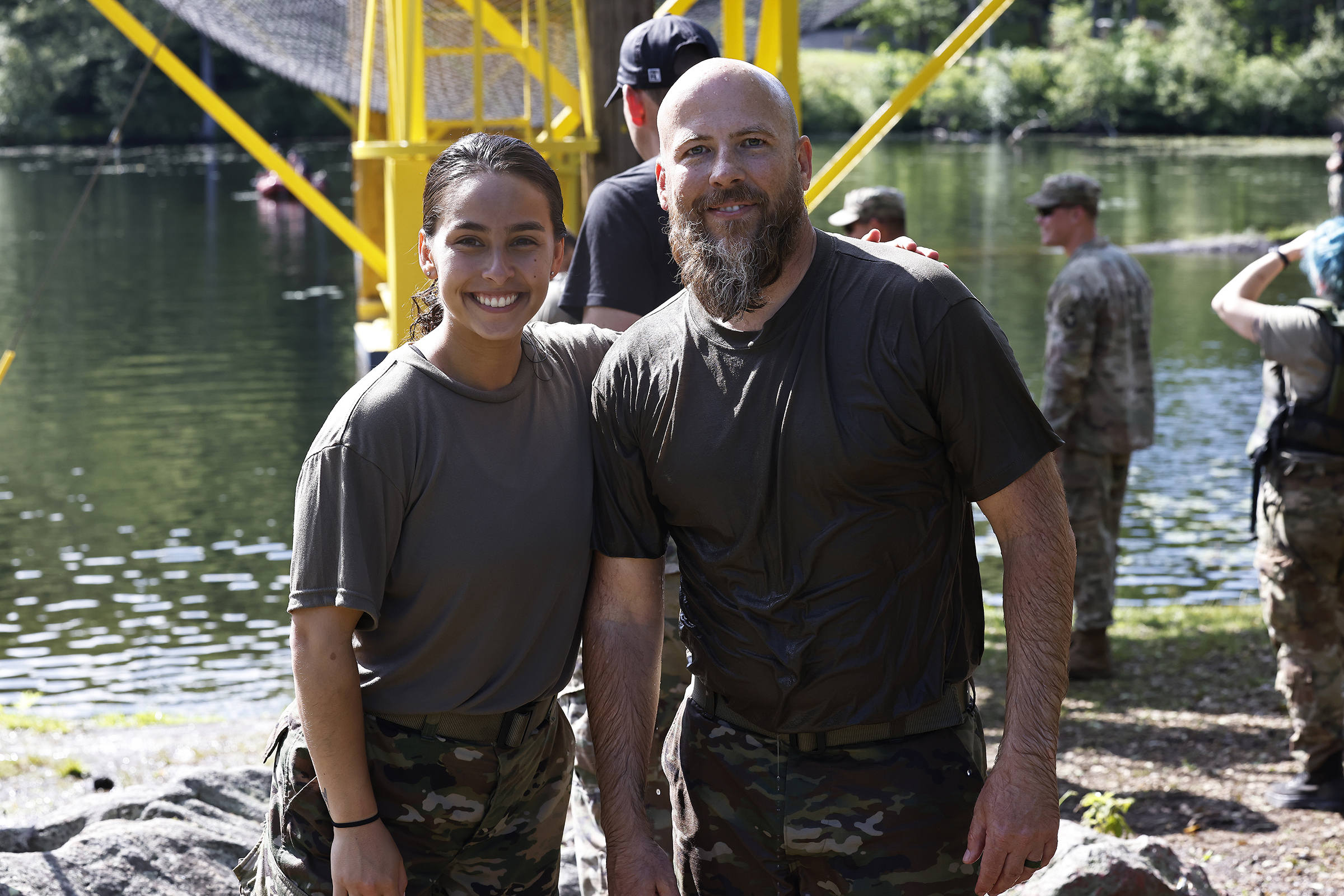 The Simon Center for the Professional Military Ethic and the Department of Military Instruction conducted a Civilian Military Experience (CivMX) for civilian staff, faculty and coaches to immerse in the training experience of cadets and foster a shared understanding about the requirements of the Army profession.  It was a three-day, two-night course from June 5-7, which allowed the 18 participants to engage in a combination of lessons, reflections, field exercises and leadership/fellowship roles to develop 