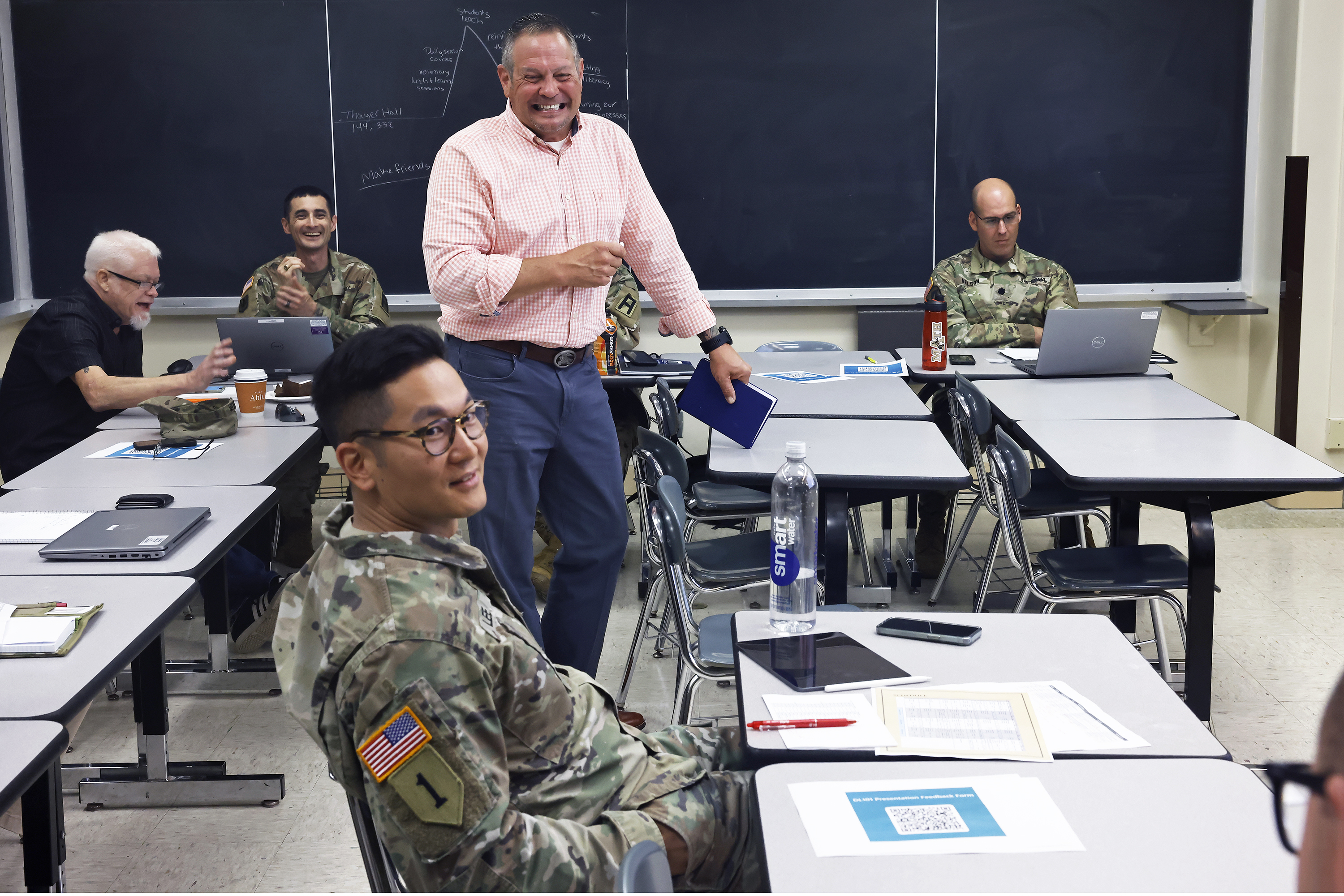 The Center for Data Analysis and Statistics in the Department of Mathematics hosted the Data Literacy 101 -- Train the Trainer for a five-day course from June 3-7 at West Point. The training focuses on training educators to start or continue their data literacy training at their units or organizations. It is a basic four-lesson, 10-hour total course that covers the basics of data literacy, basics of effective teaching and assessing your unit/organization's data literacy.  (Photo by Eric S. Bartelt/USMA PAO)