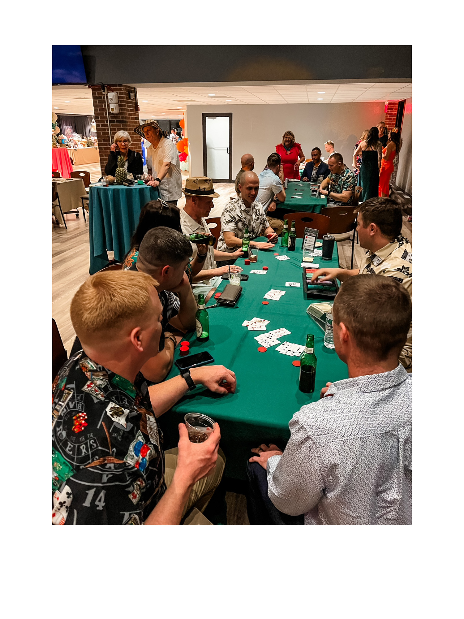 The West Point Spouses’ Club (WPSC) hosted its annual Casino Night Fundraiser on March 8 at Eisenhower Hall. The 200 attendees enjoyed casino style games, beverage pull and live entertainment provided by the Dicey Divas. Winners took home Casino chance prizes and silent auction items.   (Photo provided by Jocelyn Cody)