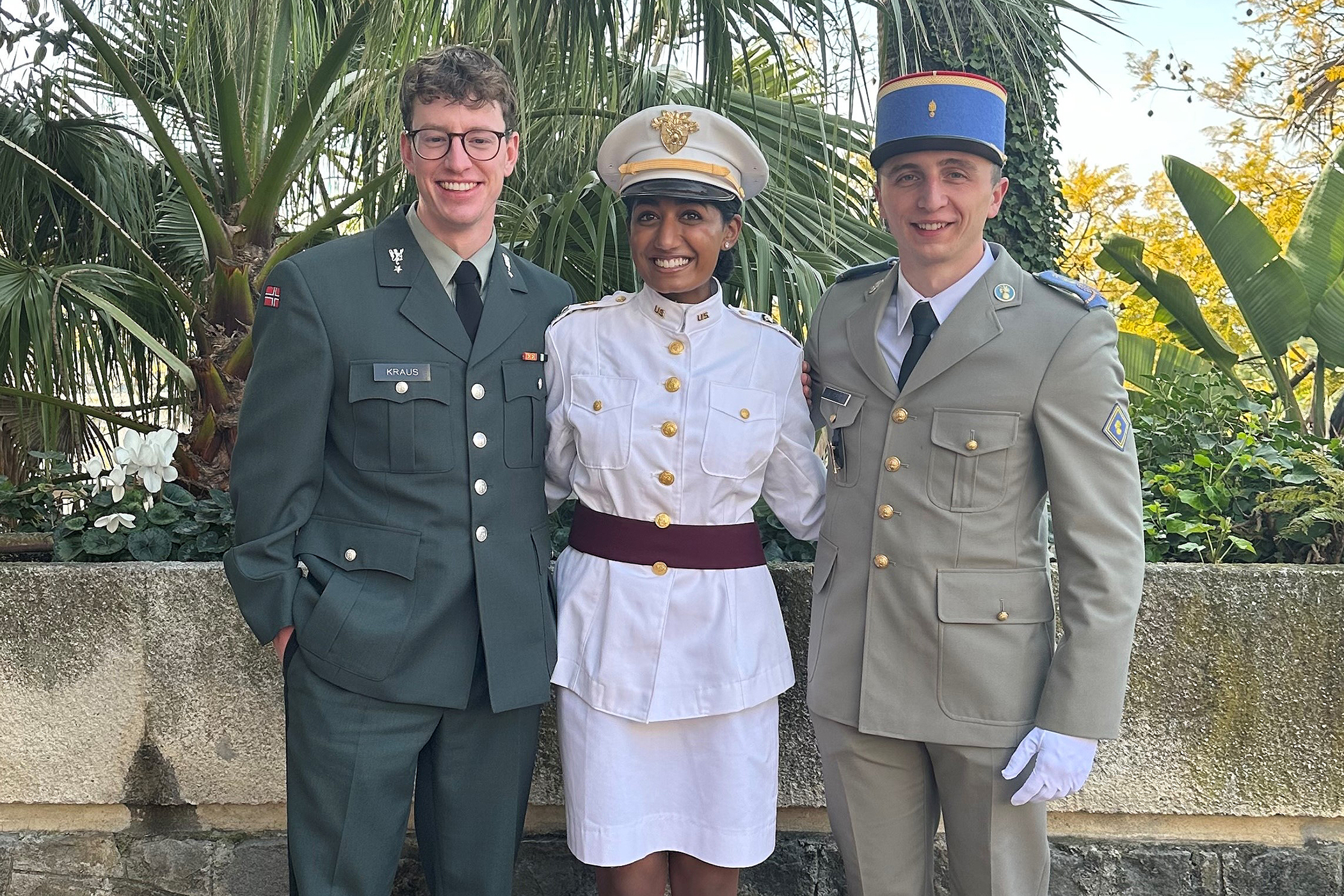 Class of 2024 Cadet Anusha Pakkam and her teammates from France and Norway take home the Gold Medal for top mixed team performance.